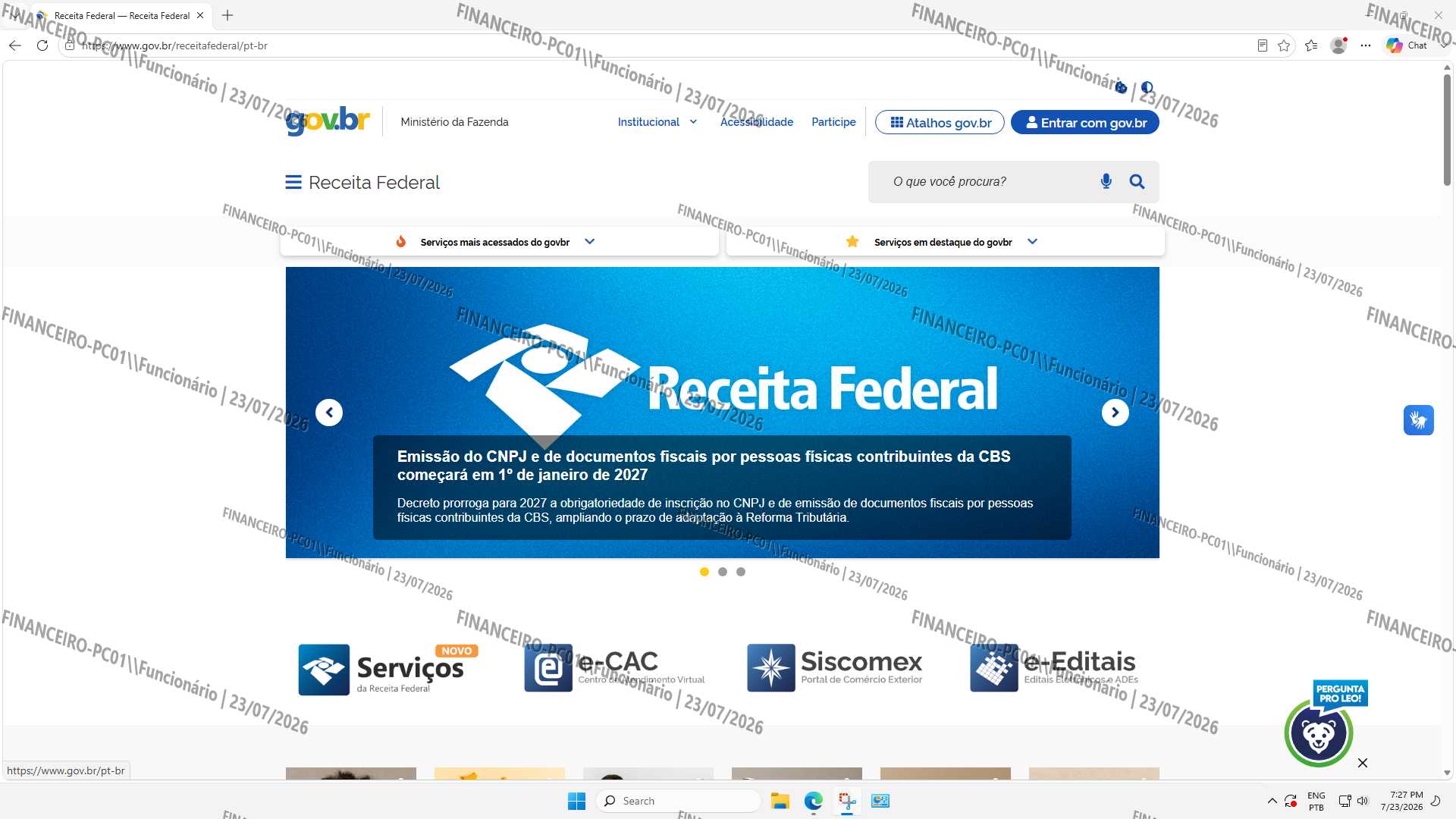 Configurações